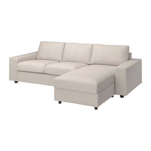 VIMLE cover 3-seat sofa w chaise longue