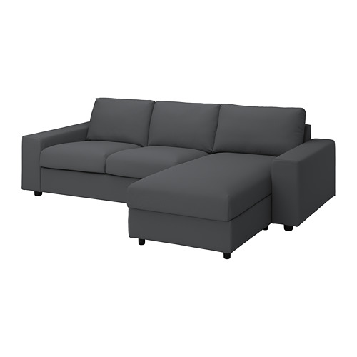 VIMLE 3-seat sofa with chaise longue