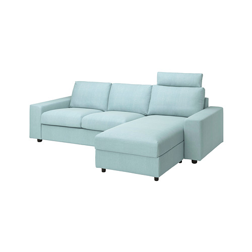 VIMLE cover 3-seat sofa w chaise longue