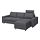 VIMLE - 三座位梳化連躺椅, 連頭枕 有寬闊扶手/Gunnared 暗灰色 | IKEA 香港及澳門 - PE801577_S1