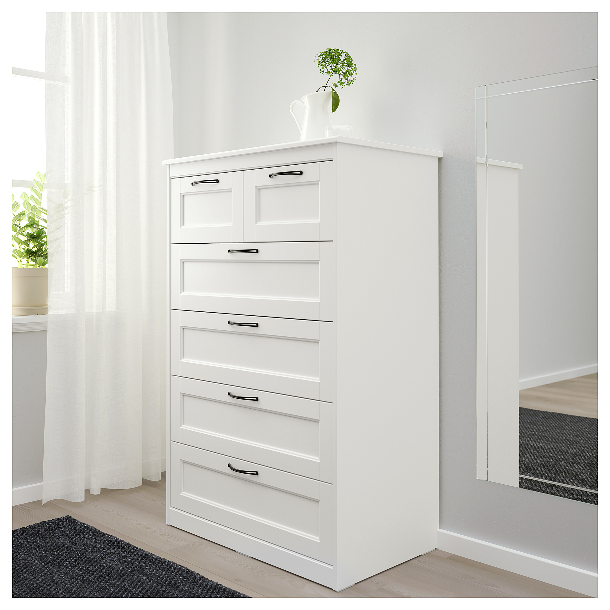 SONGESAND chest of 6 drawers, white IKEA Hong Kong