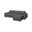 VIMLE cover 3-seat sofa-bed w chaise lng