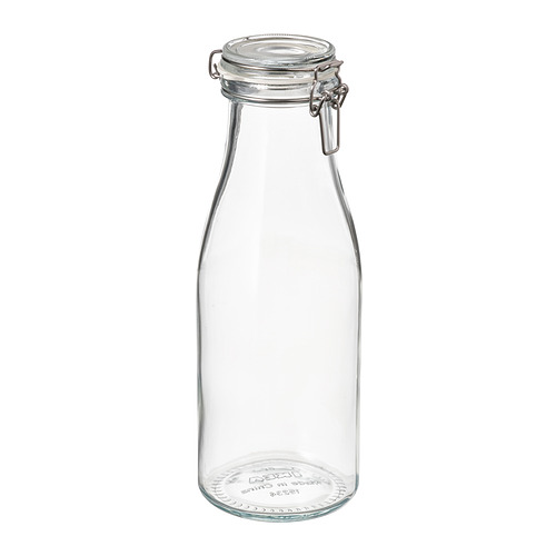 KORKEN bottle shaped jar with lid