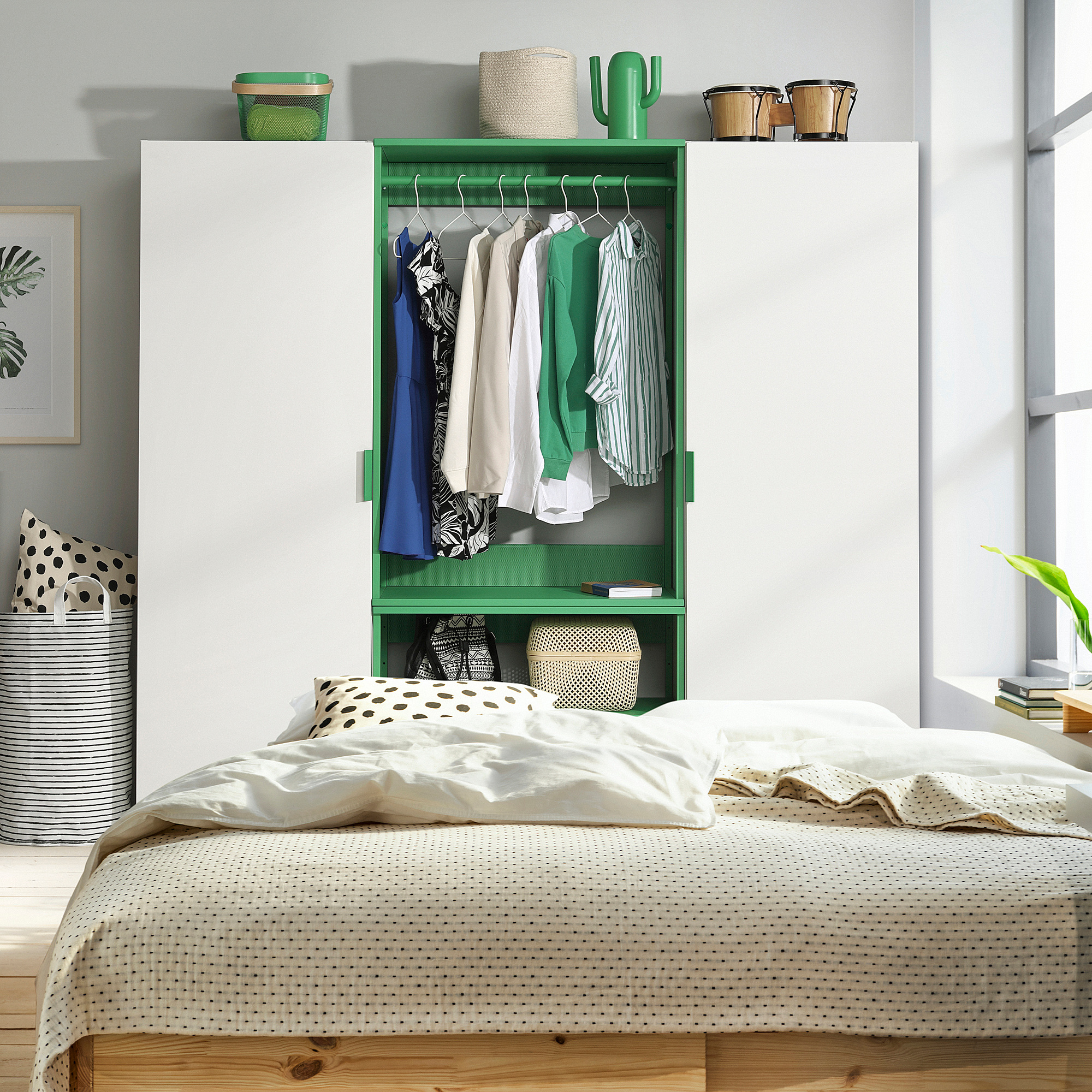 PLATSA wardrobe with 2 doors