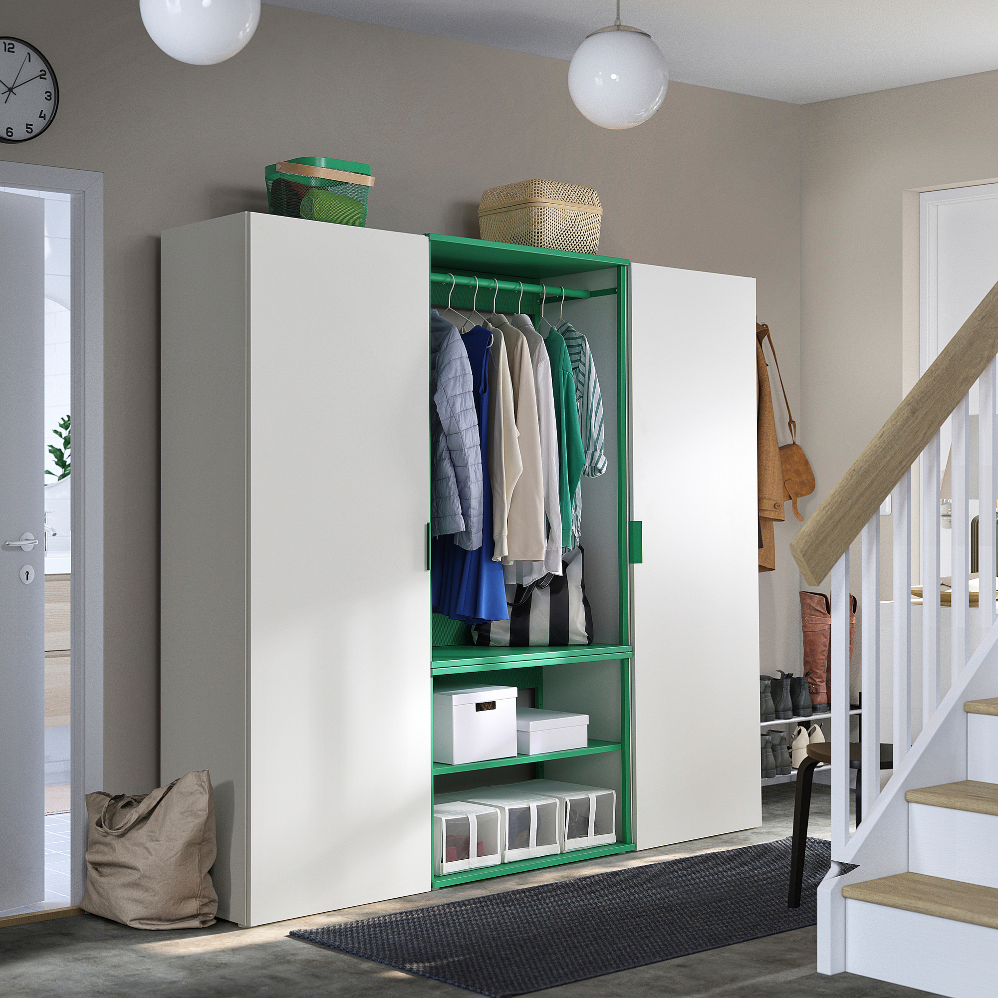 PLATSA wardrobe with 2 doors