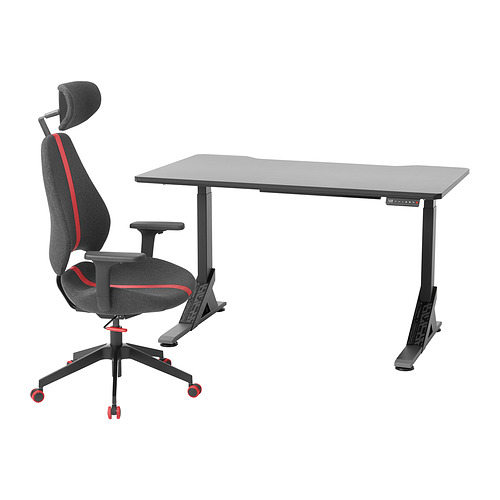 GRUPPSPEL/UPPSPEL gaming desk and chair