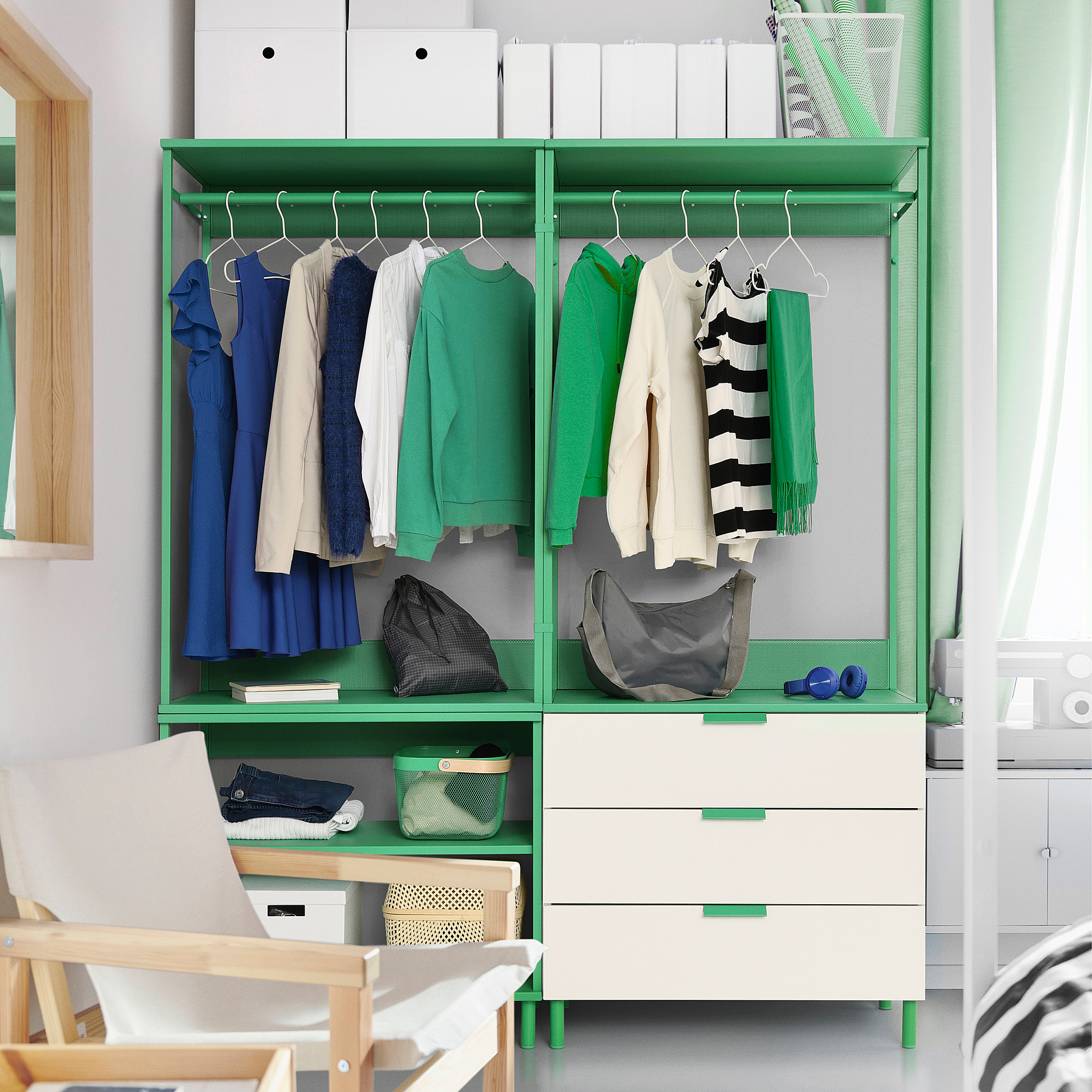 PLATSA open clothes hanging unit