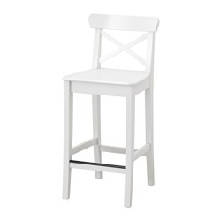 INGOLF - bar stool with backrest, seat 