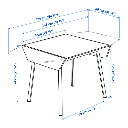 IKEA PS 2012 drop-leaf table