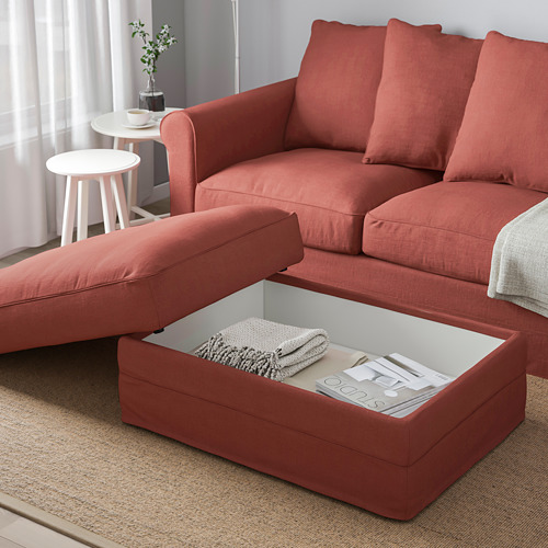 GRÖNLID footstool with storage