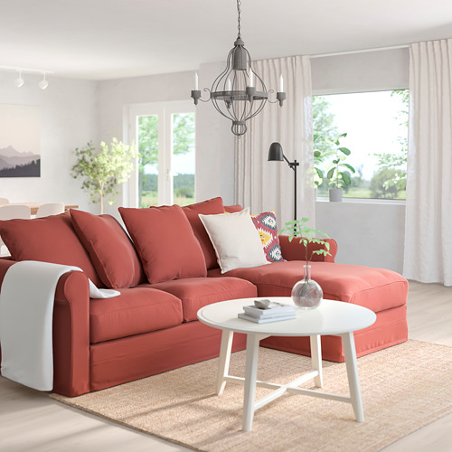 GRÖNLID 3-seat sofa with chaise longue