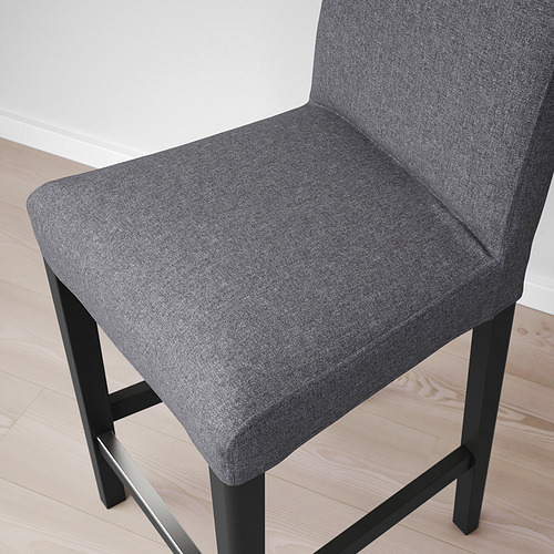 BERGMUND bar stool with backrest