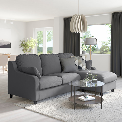 VINLIDEN 3-seat sofa with chaise longue