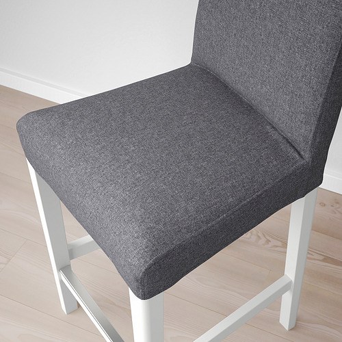 BERGMUND bar stool with backrest