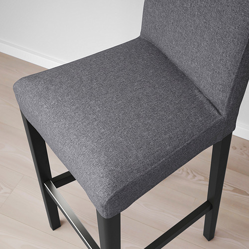 BERGMUND bar stool with backrest