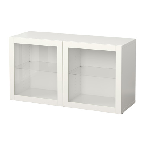 BESTÅ shelf unit with glass doors