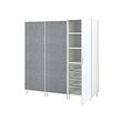 PLATSA wardrobe w 2 sliding doors+1 door