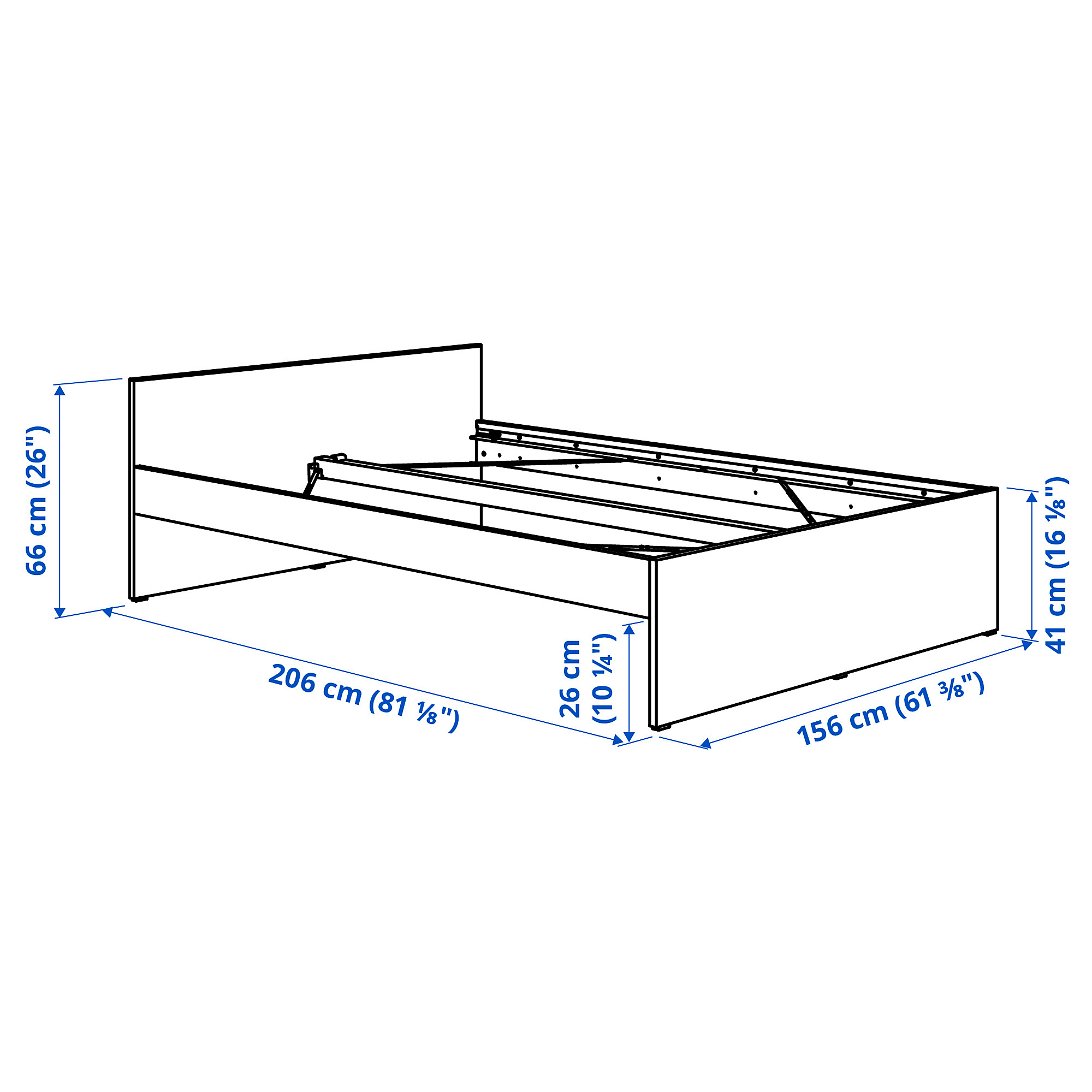 VIHALS bed frame