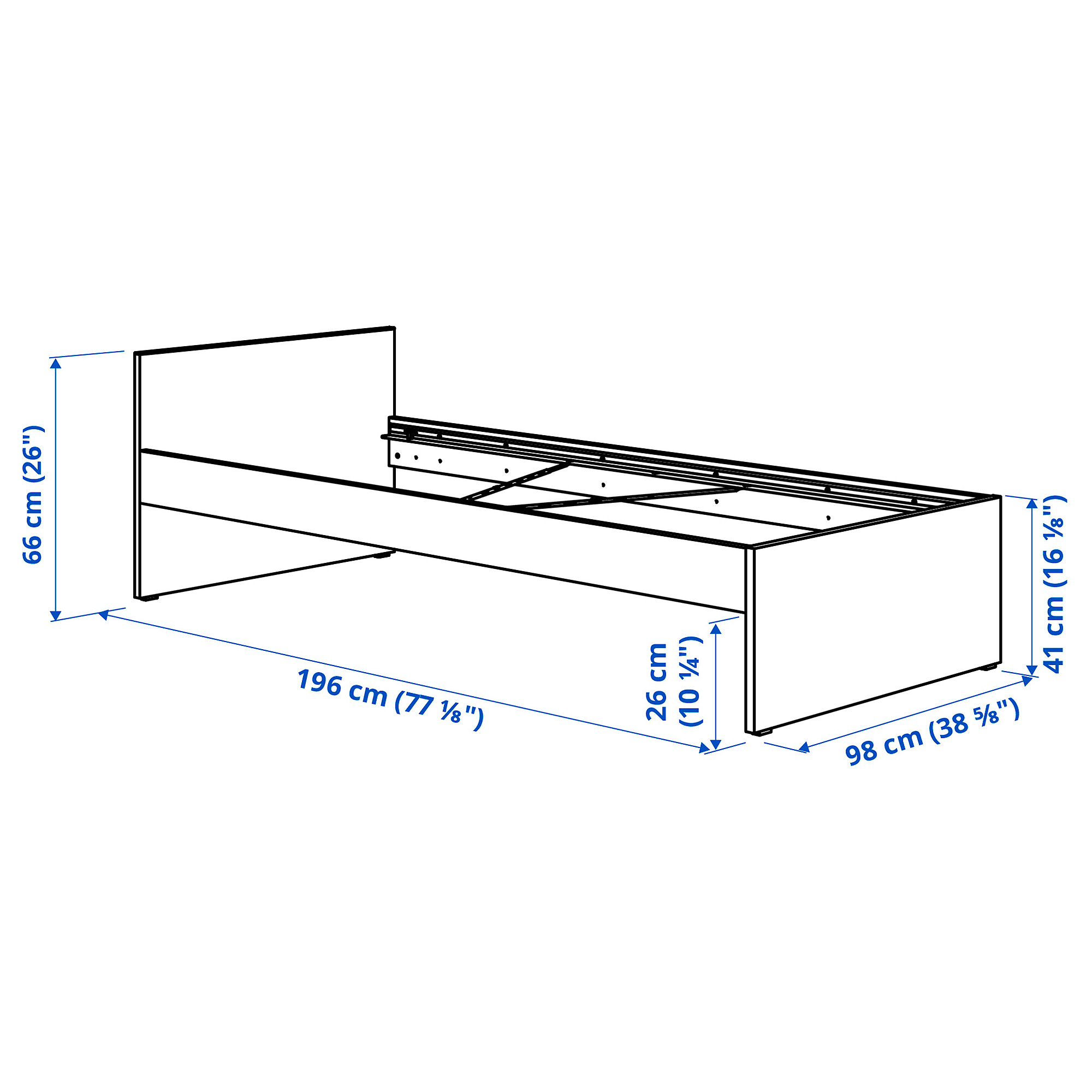 VIHALS bed frame