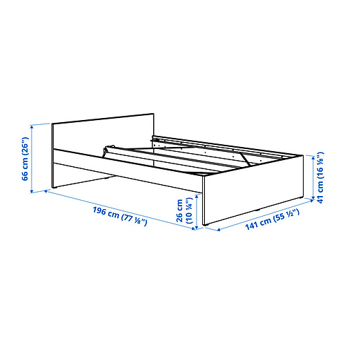VIHALS bed frame