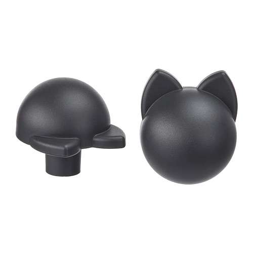 GREJSIMOJS - 把手, 炭黑色/貓, 38 毫米 | IKEA 香港及澳門 - PE991230_S4