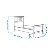 HEMNES bed frame with mattress