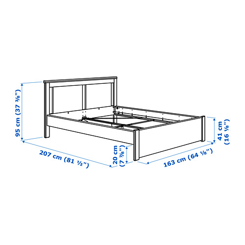 SONGESAND bedroom furniture, set of 5