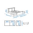 SONGESAND 床架連4個抽屜