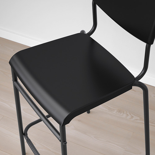 STIG bar stool with backrest