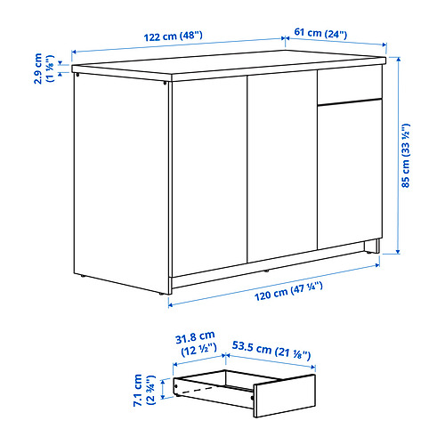 KNOXHULT 地櫃組合