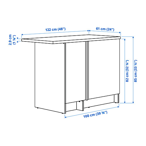 KNOXHULT 角位地櫃