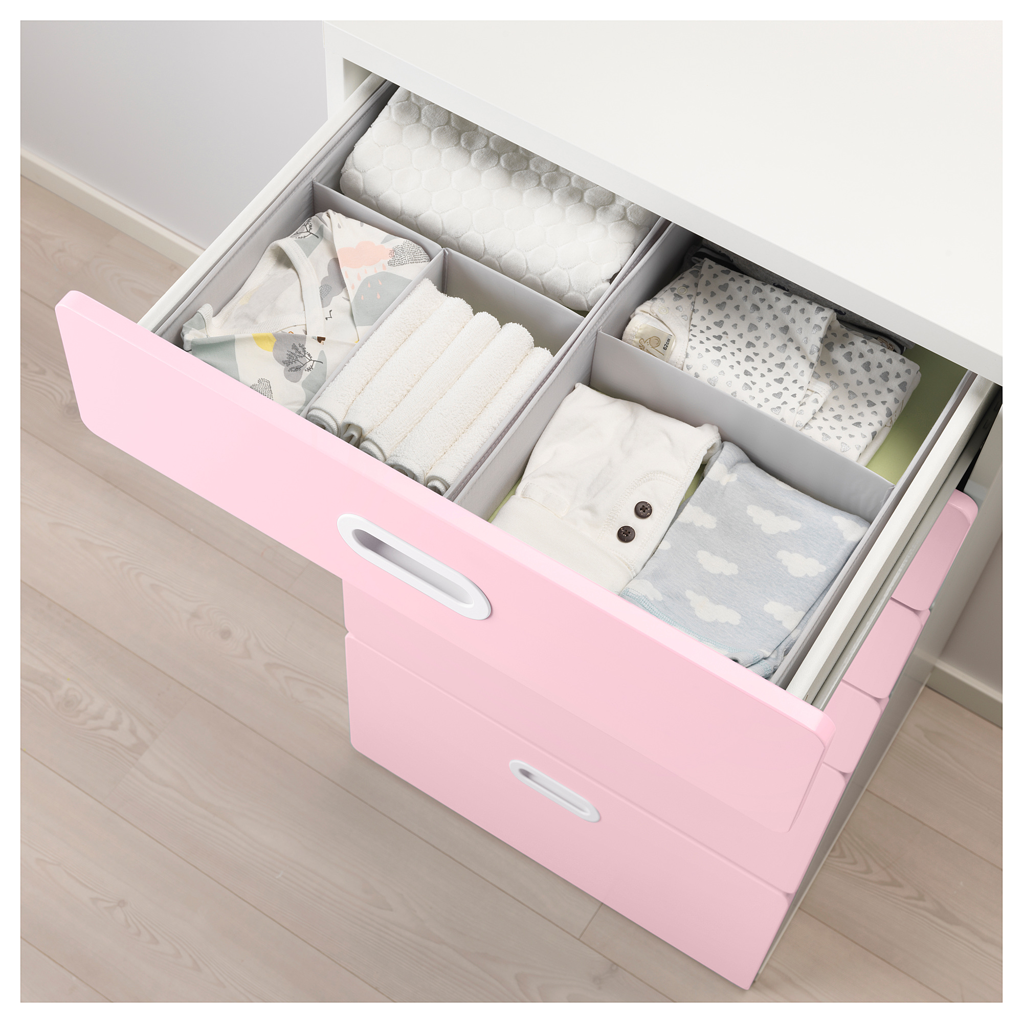 Stuva Fritids Chest Of 6 Drawers White Light Pink Ikea Hong Kong
