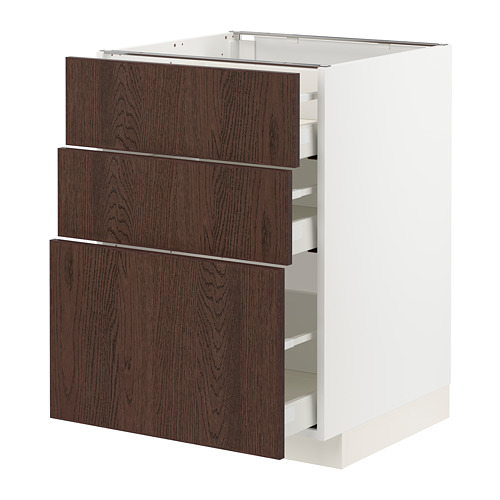 METOD/MAXIMERA base cabinet with 3 drawers