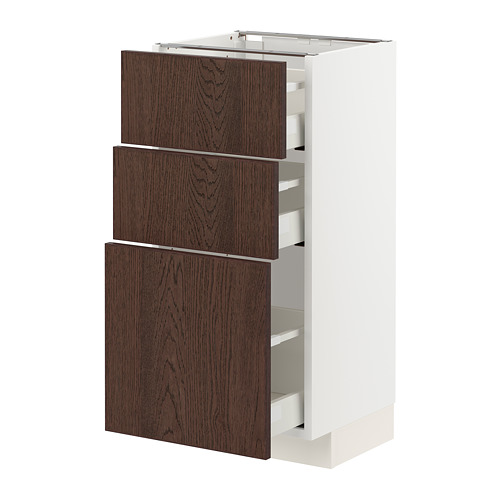 METOD/MAXIMERA base cabinet with 3 drawers