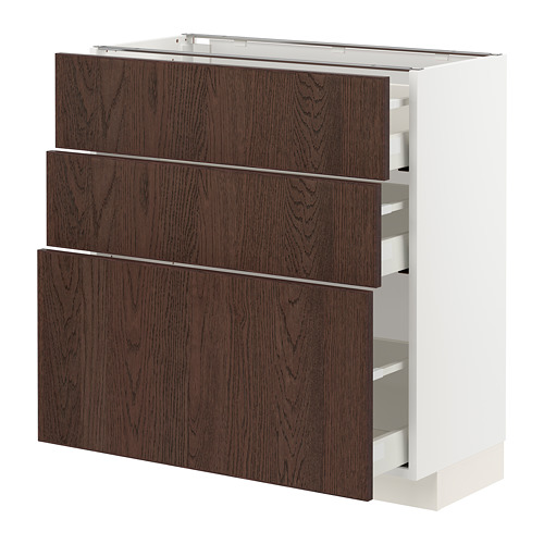 METOD/MAXIMERA base cabinet with 3 drawers