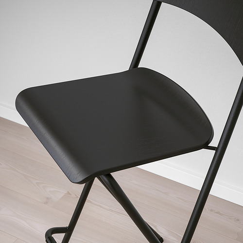 FRANKLIN bar stool with backrest, foldable