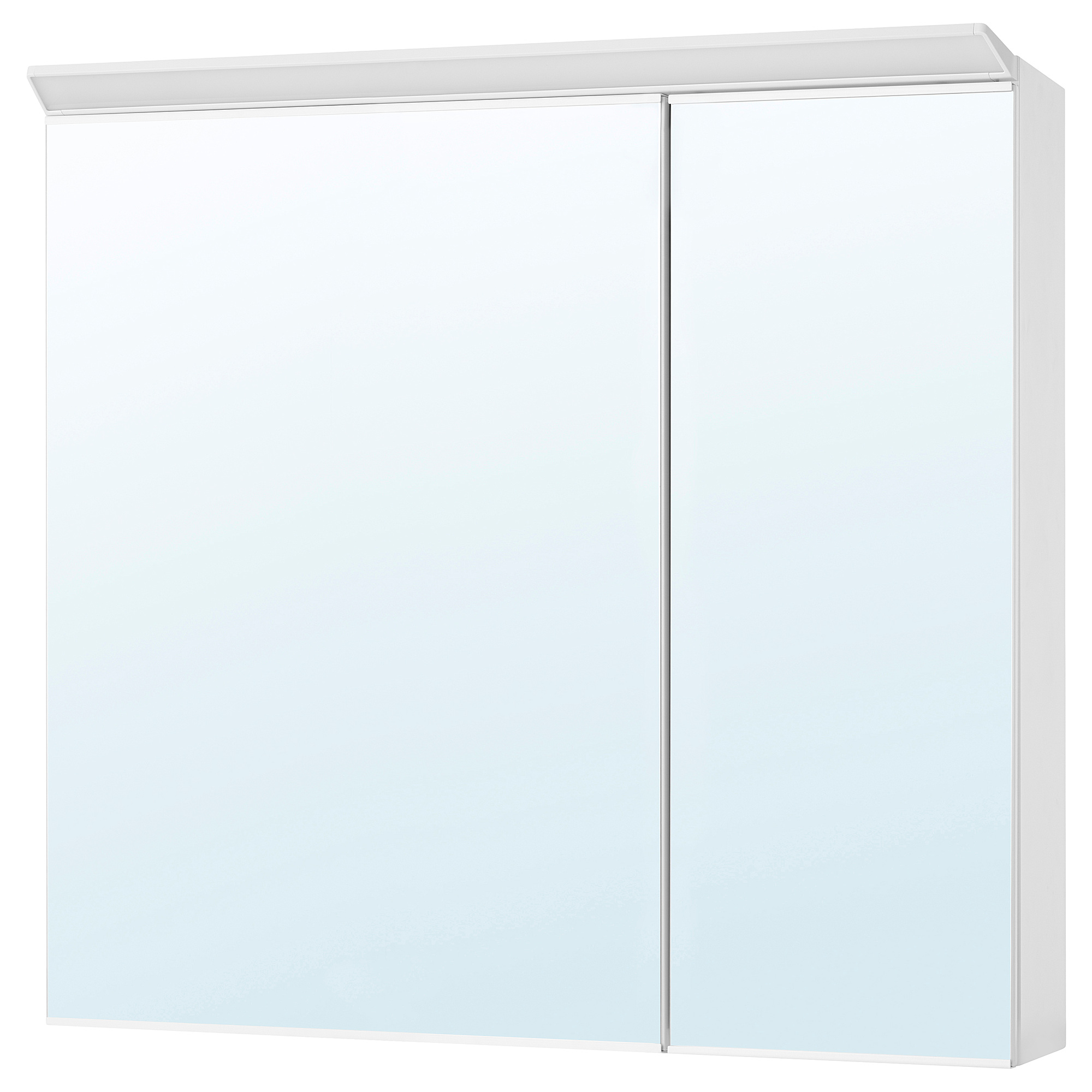 TREASJÖN mirror cab 2 door/built-in lighting