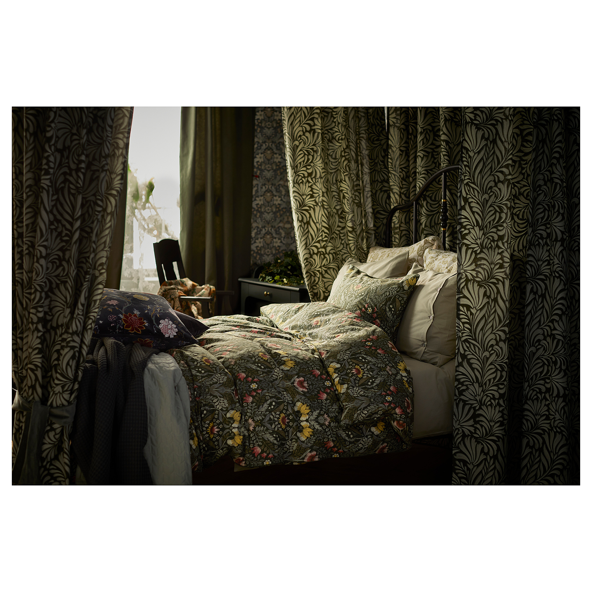 KÄRRDUNÖRT duvet cover and 2 pillowcases