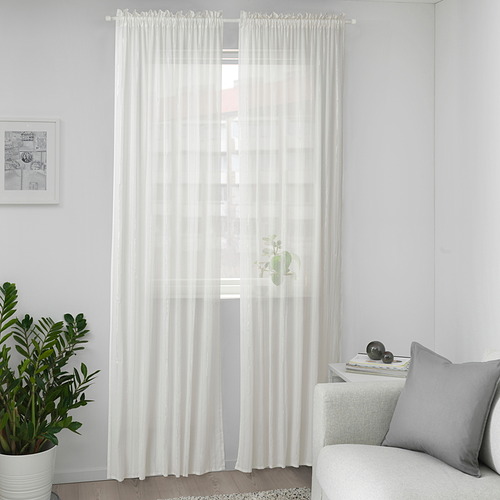 MUNKBOMAL sheer curtains, 1 pair