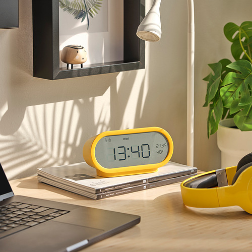 RÖDSTRÄFSE alarm clock with hygro-/thermometer
