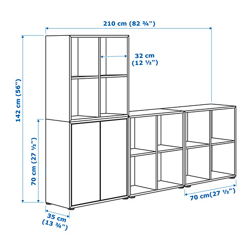 EKET cabinet combination with feet