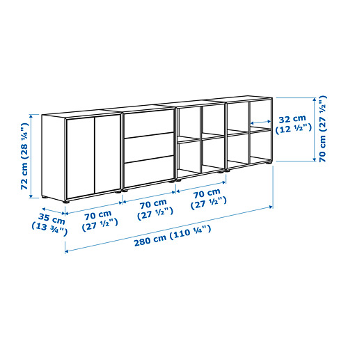 EKET cabinet combination with feet