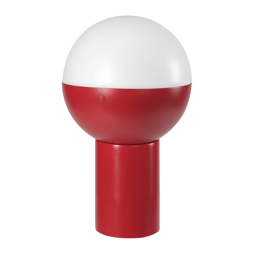SOLVINDEN - LED decoration lighting, solar-powered/globe red, 25 cm | IKEA Hong Kong and Macau - PE991395_S4