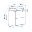 BACKSJÖN/ÄNGSJÖN wash-stnd w drawers/wash-basin