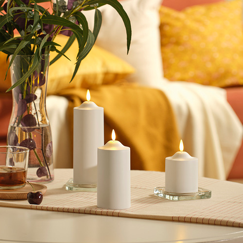 SMÅLOM LED柱形蠟燭