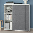 PLATSA cabinet with 2 sliding doors