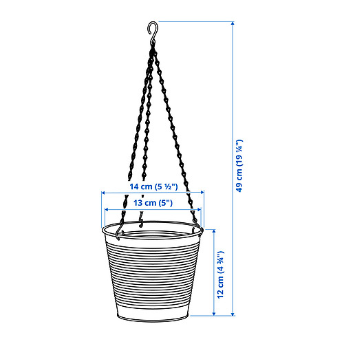 CASHEWÄPPLE hanging planter