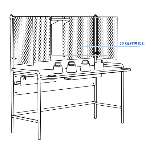 FRÖSKELÅS gaming desk