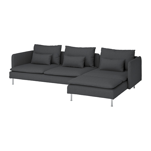 SÖDERHAMN 4-seat sofa with chaise longue