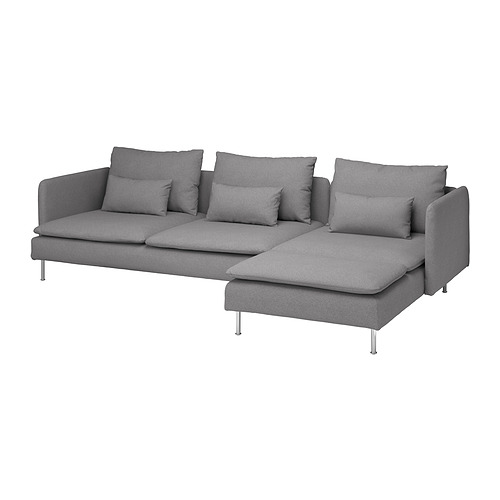 SÖDERHAMN 4-seat sofa with chaise longue